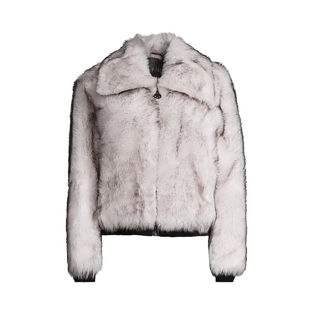 NEW Moose Knuckles - Size XS Women's Peach Tree Shearling Bomber Jacket, Natural